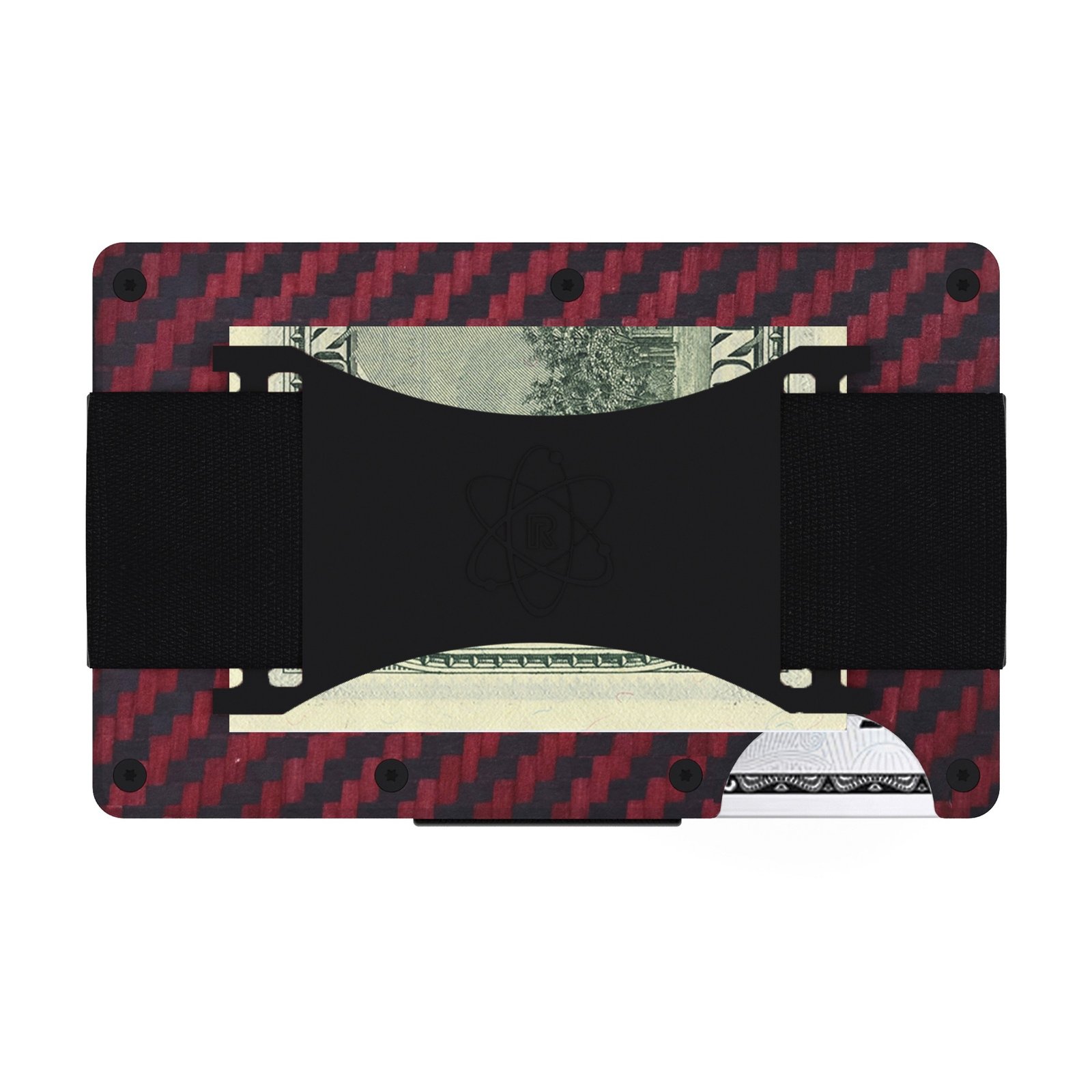 Red Carbon Fiber 3K Wallet Cash Strap