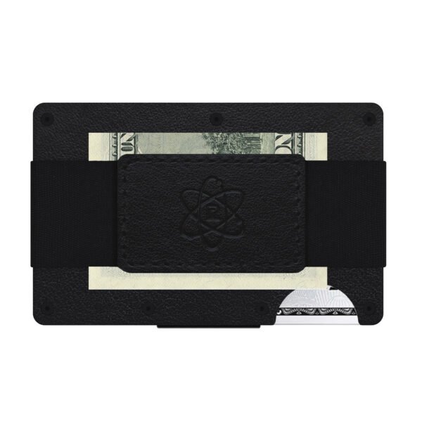 Black Leather Minimalist Rossm Wallet Back Side