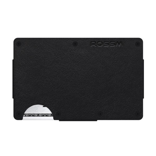 Black Leather Minimalist Rossm Wallet