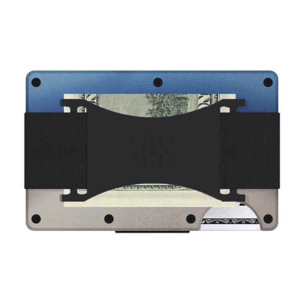Gradient Burnt Slim Minimalist Front-Pocket Wallet Cash Strap