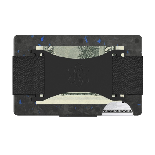 AirTag Forged Sapphire Rossm Minimalist Wallet Back
