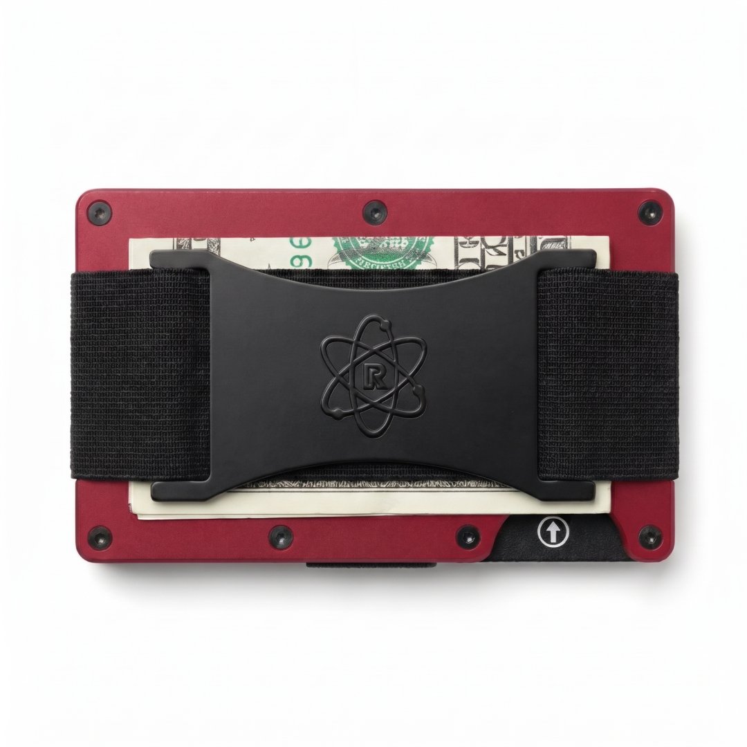 ROSSM Matte Red Cash Strap Wallet